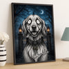 Custom Photo Gothic Vertical Poster - Personalized Halloween Birthday Gifts For Dog Cat Lovers, Dog Dad And Mom, Cat Owners - A Little Bit Spooky