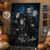 Custom Photo Vertical Canvas - Personalized Halloween Decor Birthday Gifts For Mom, Dad, Brother, Sister - Love Lives In The Shadows