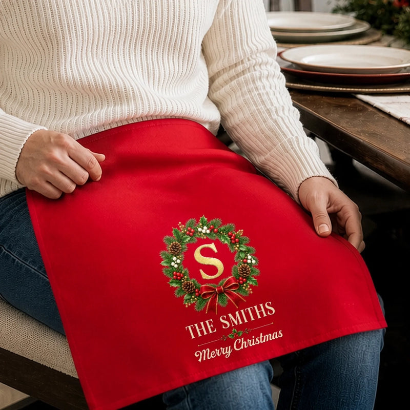 Custom Cotton Napkin - Personalized Christmas Birthday Gifts For Mom, Dad, Brother, Sister - Wrapped In Family Joy