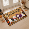 Custom Home Decor Decorative Mat - Personalized Birthday  Gifts For Cat Lovers, Cat Mom And Dad - Pawsitively Spooky
