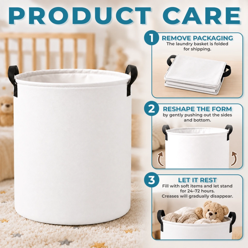 Custom Photo Laundry Basket - Personalized Birthday Gifts For Kids - Little Moments Full Of Joy