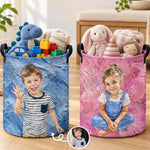 Custom Photo Laundry Basket - Personalized Birthday Gifts For Kids - Little Moments Full Of Joy