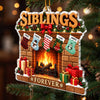 Custom Acrylic Ornament - Personalized Christmas Birthday Gifts For Mom, Dad, Brother, Sister - Our Christmas Story Begins Here