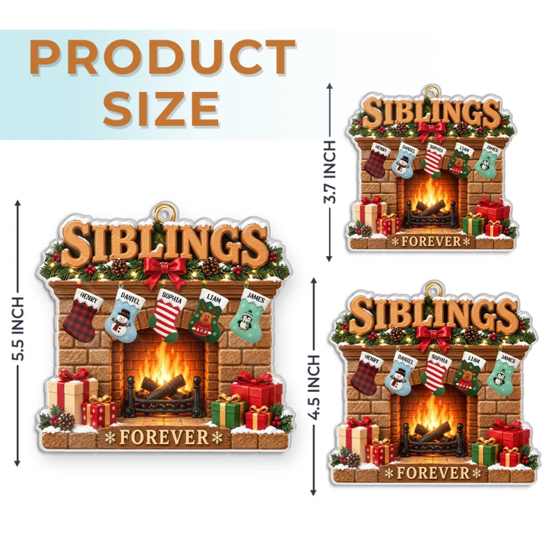 Custom Acrylic Ornament - Personalized Christmas Birthday Gifts For Mom, Dad, Brother, Sister - Our Christmas Story Begins Here
