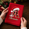 Custom Buffalo Plaid Cotton Napkin - Personalized Christmas Birthday Gifts For Mom, Dad, Brother, Sister - Joy Grows When We Gather