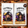 Custom Witchy Kitchen Towel - Personalized Halloween Birthday Gifts For Witch, Wife, Daughter, Besties, Sisters, Granddaughter, Grandma, Mom, Yourself - Welcome To My Wicked Kitchen