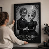 Custom Photo Vertical Canvas - Personalized Halloween Anniversary Wedding Gifts For Husband And Wife, Him And Her - Forever Bound In Darkness