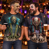 Custom Zombie T-shirt - Personalized Halloween Birthday Gifts For Husband, Son, Grandson, Brother, Grandpa, Dad, Yourself - Monster Party Starts Right Here