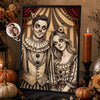 Custom Photo Clown Vertical Poster - Personalized Halloween Anniversary Wedding Gifts For Husband And Wife, Him And Her - Crazy In Love Together