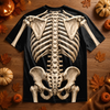 Custom Skeleton T-shirt - Personalized Halloween Birthday Gifts For Husband, Son, Grandson, Brother, Grandpa, Dad, Yourself - Just A Bunch Of Bones