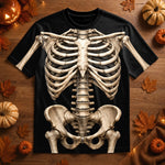 Custom Skeleton T-shirt - Personalized Halloween Birthday Gifts For Husband, Son, Grandson, Brother, Grandpa, Dad, Yourself - Just A Bunch Of Bones