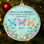Custom Acrylic Ornament - Personalized Best Friend Christmas Birthday Gifts For Women, Besties, Sisters, BFF - A Sisterly Bond Like No Other