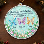 Custom Acrylic Ornament - Personalized Best Friend Christmas Birthday Gifts For Women, Besties, Sisters, BFF - A Sisterly Bond Like No Other
