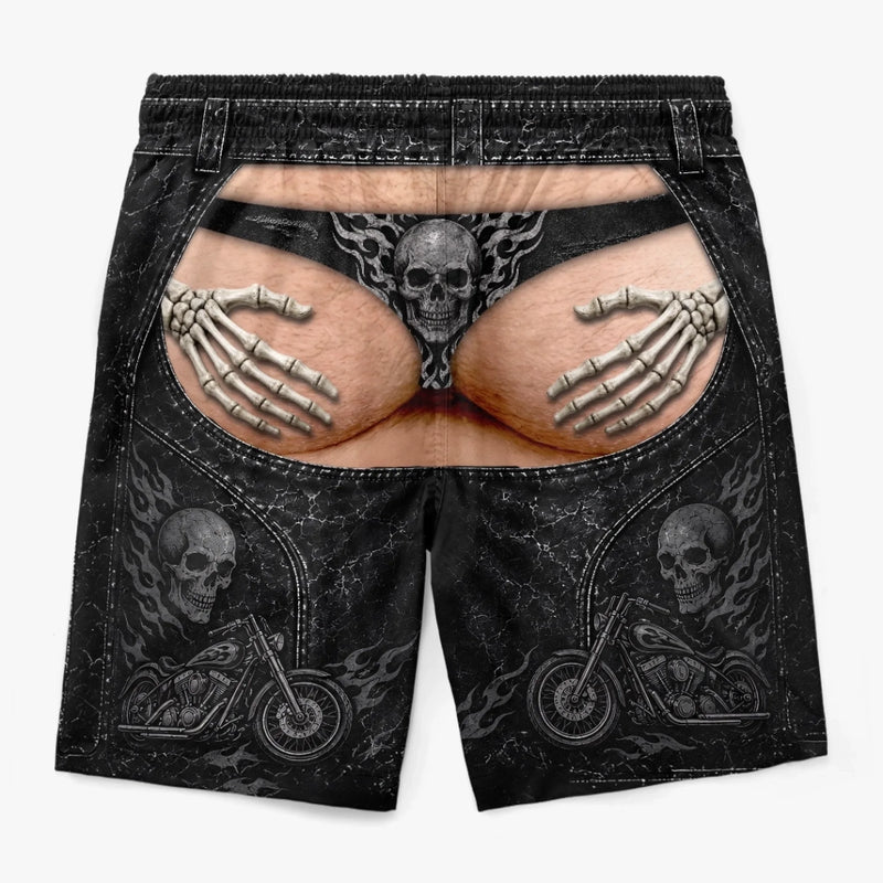 Custom Funny Men Swim Trunks - Personalized Summer Vacation And Travel Gifts For Husband, Son, Grandson, Brother, Grandpa, Dad, Yourself - Born To Ride In Style