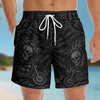 Custom Funny Men Swim Trunks - Personalized Summer Vacation And Travel Gifts For Husband, Son, Grandson, Brother, Grandpa, Dad, Yourself - Born To Ride In Style