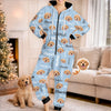 Custom Photo Onesie Pajamas - Personalized Christmas Birthday Gifts For Dog Cat Lovers, Dog Dad And Mom, Cat Owners - Fur Baby Lover Forever