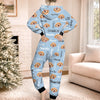 Custom Photo Onesie Pajamas - Personalized Christmas Birthday Gifts For Dog Cat Lovers, Dog Dad And Mom, Cat Owners - Fur Baby Lover Forever