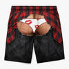 Custom Funny Men Swim Trunks - Personalized Summer Vacation And Travel Gifts For Husband, Son, Grandson, Brother, Grandpa, Dad, Yourself - Looking Good From The Back