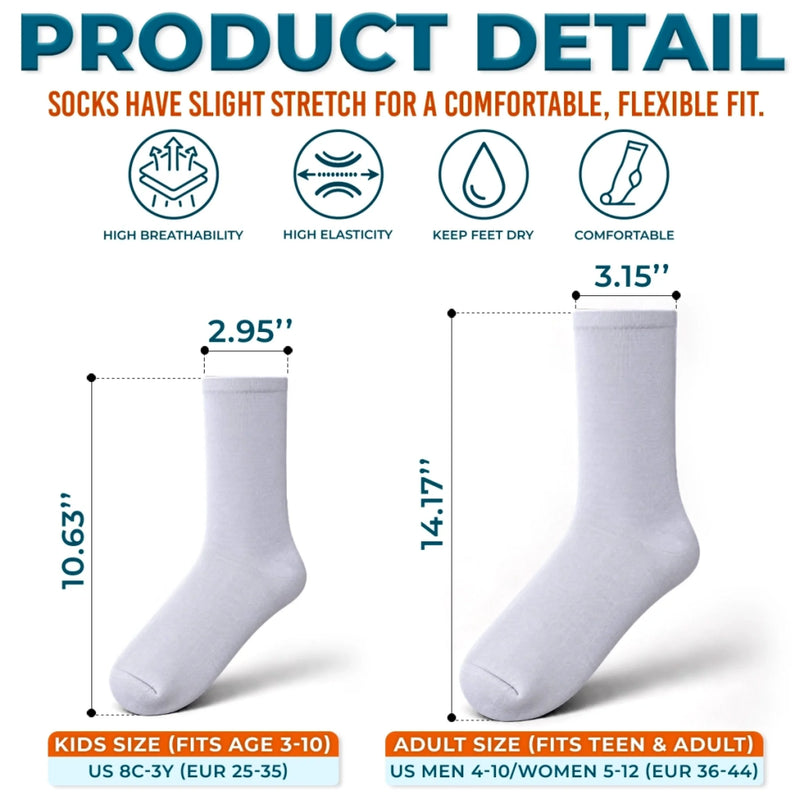 Custom Crew Socks - Personalized Birthday Hunting Gifts For Hunters, Husband, Son, Grandson, Brother, Grandpa, Dad, Yourself - Warm Feet For Lucky Hunts