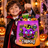 Custom Monster LED Light Bucket Bag - Personalized Halloween Birthday Gifts For Kids - Monster Candy Hunter
