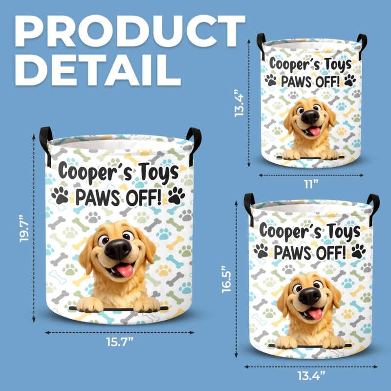 Custom Laundry Basket - Personalized Birthday Gifts For Dog Cat Lovers, Dog Dad And Mom, Cat Owners - Let The Fun Begin
