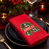 Custom Cotton Napkin - Personalized Christmas Birthday Gifts For Mom, Dad, Brother, Sister - Cozy Nights Merry Lights
