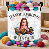 Custom Yarn Laundry Basket - Personalized Birthday Gifts For Crochet Knitting Lovers, Crocheters, Knitters - Powered By Yarn