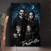 Custom Photo Vertical Canvas - Personalized Halloween Decor Birthday Gifts For Mom, Dad, Brother, Sister - Haunting Together Forever