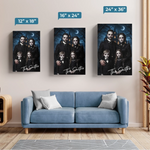 Custom Photo Vertical Canvas - Personalized Halloween Decor Birthday Gifts For Mom, Dad, Brother, Sister - Haunting Together Forever