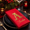 Custom Cotton Napkin - Personalized Christmas Birthday Gifts For Mom, Dad, Brother, Sister - Merry With Family