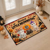 Custom Home Decor Decorative Mat - Personalized Halloween Decor Birthday Gifts For Cat Lovers, Cat Mom And Dad - Frightfully Furry