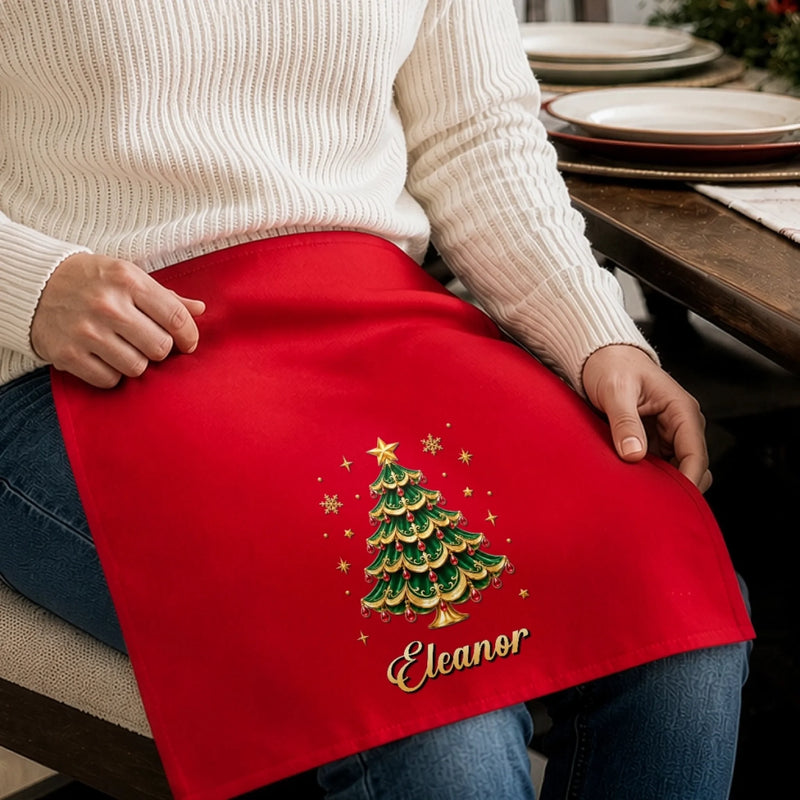 Custom Cotton Napkin - Personalized Christmas Birthday Gifts For Mom, Dad, Brother, Sister - Let The Good Cheer Begin