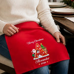Custom Cotton Napkin - Personalized Christmas Birthday Gifts For Mom, Dad, Brother, Sister - Wrapped Up In Holiday Joy