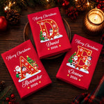 Custom Cotton Napkin - Personalized Christmas Birthday Gifts For Mom, Dad, Brother, Sister - Wrapped Up In Holiday Joy