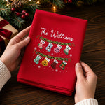 Custom Cotton Napkin - Personalized Christmas Birthday Gifts For Mom, Dad, Brother, Sister - Believe In Holiday Magic