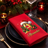 Custom Cotton Napkin - Personalized Christmas Birthday Gifts For Mom, Dad, Brother, Sister - Warm Hearts Winter Nights