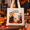 Custom Tote Bag - Personalized Halloween Birthday Gifts For Kids - Too Cute To Spook
