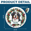 Custom Photo Ceramic Ornament - Personalized Pet Christmas Memorial Sympathy Gifts For Dogs, Cats - My Faithful Friend