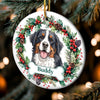 Custom Photo Ceramic Ornament - Personalized Pet Christmas Memorial Sympathy Gifts For Dogs, Cats - My Faithful Friend