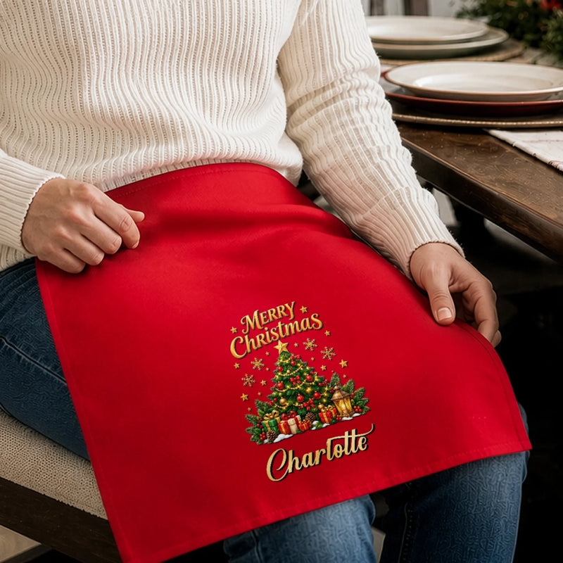 Custom Cotton Napkin - Personalized Christmas Birthday Gifts For Mom, Dad, Brother, Sister - Cheers To Merry Days