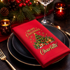 Custom Cotton Napkin - Personalized Christmas Birthday Gifts For Mom, Dad, Brother, Sister - Cheers To Merry Days