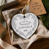 Custom Mr & Mrs Ceramic Ornament - Personalized First Holiday Married Keepsake, First Christmas Married Gift For Husband And Wife - Love You Forever