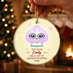 Custom Ceramic Ornament - Personalized Christmas Birthday Gifts For Kids - Little Dumpling Big Joy