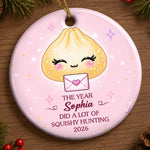 Custom Ceramic Ornament - Personalized Christmas Birthday Gifts For Kids - Little Dumpling Big Joy