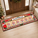 Custom Runner Rug - Personalized Christmas Birthday Gifts For Mom, Grandma - Grandma’s Merry Crew
