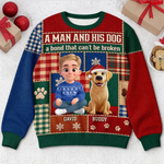 Custom Ugly Sweatshirt - Personalized Christmas Birthday Gifts For Dog Cat Lovers, Dog Dad And Mom, Cat Owners - Best Friend In Winter