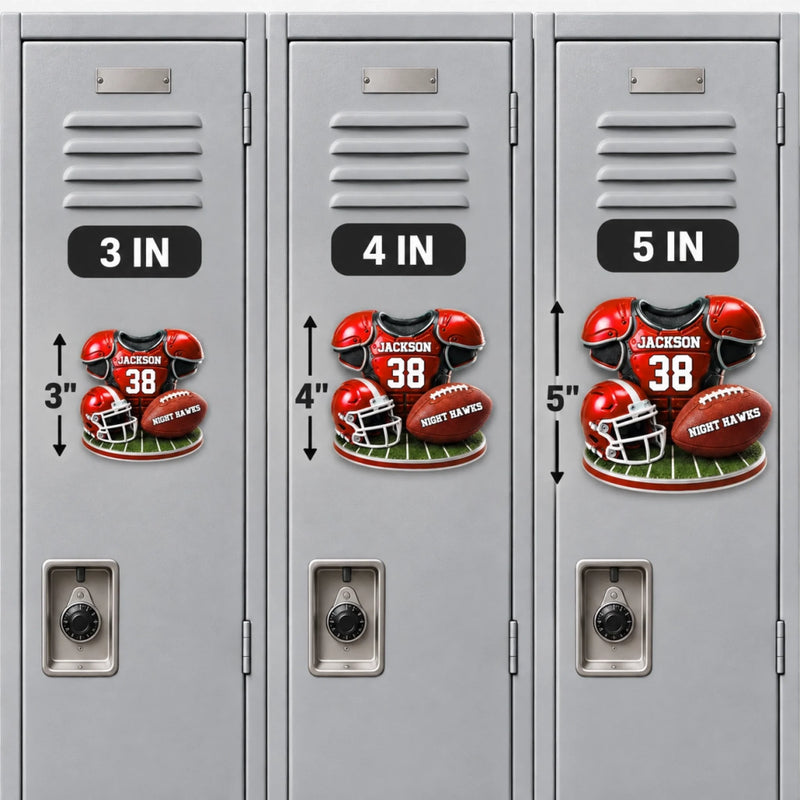 Custom America Football Magnetic Sheet - Personalized Birthday Gifts For America Football Lovers, Sports Fans, Sports Lovers - Work Hard Play Harder Always