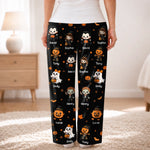 Custom Pajama Pants - Personalized Halloween Gifts For Grandma, Grandpa - Spoiling My Little Monsters