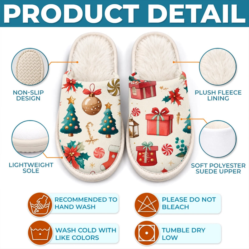 Custom Photo Flat Scuff Slippers - Personalized Christmas Birthday Gifts For Dog Cat Lovers, Dog Dad And Mom, Cat Owners - Happiness Is A Wagging Tail