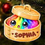 Custom Squishy Acrylic Ornament - Personalized Christmas Birthday Gifts For Kids - Sweet Little Dumpling Of Mine